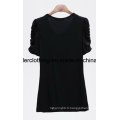 Mode féminine Perles col rond Hotsale été T-shirt